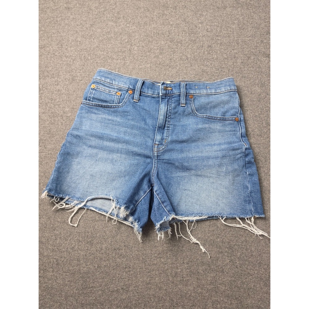 Madewell Cut Off Shorts Womens 28 Blue Denim High Rise 5-Pocket Design Outdoor